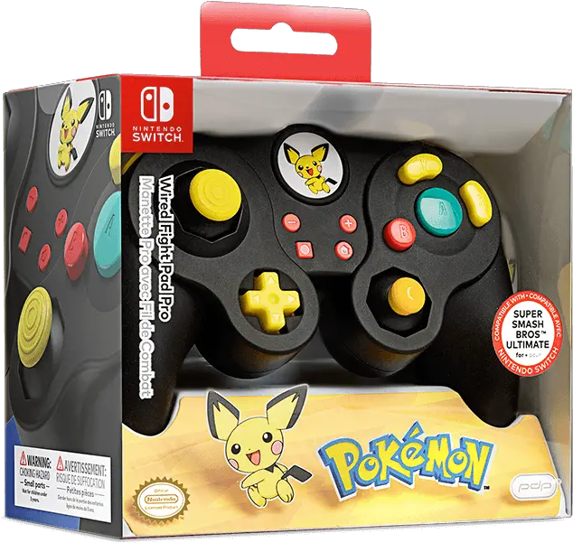 Wired Fight Pad Pro Pichu Nintendo Gamecube Controller Switch Png Pichu Png