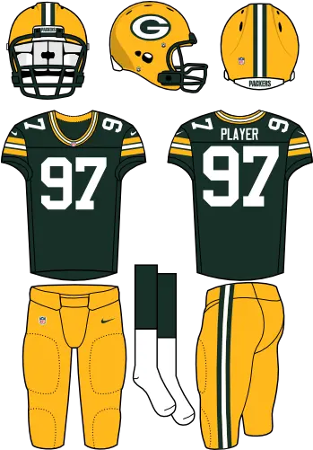 Green Bay Packers Uniform New York Jets Home Uniform Green Bay Packers Uniform Png Packers Png