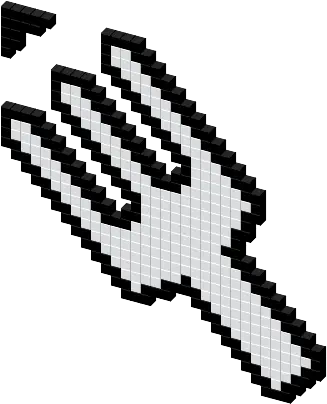 Fork Cursor Png Pixel Icon