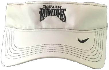 Tampa Bay Rowdies Nike Visor White With Fashion Brand Png White Nike Logo