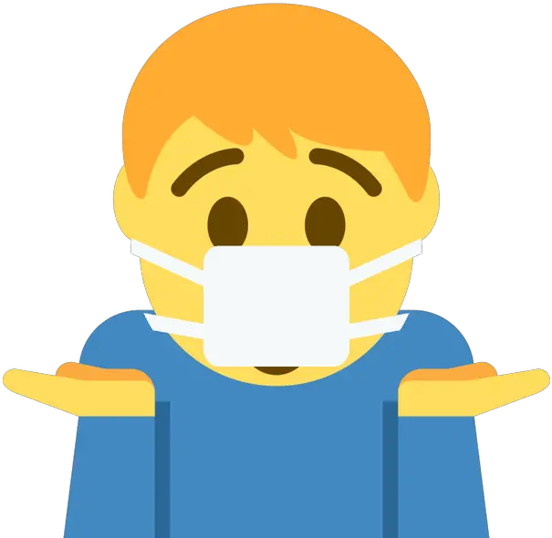 Upside Down Shrug Emoji Png Transparent