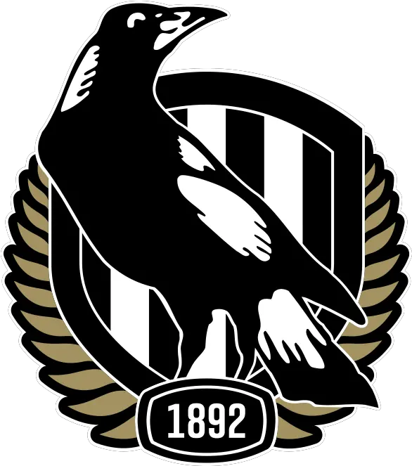 Collingwood Logo Collingwood Football Club Logo Png Bird Logo
