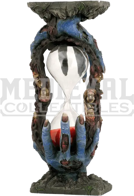 Download Zombie Hands Sand Timer Statue Png Zombie Hands Png