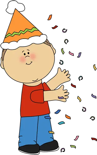 Download Free Png Kid With Birthday Confetti Dlpngcom Boy Birthday Clipart Png Birthday Confetti Png png