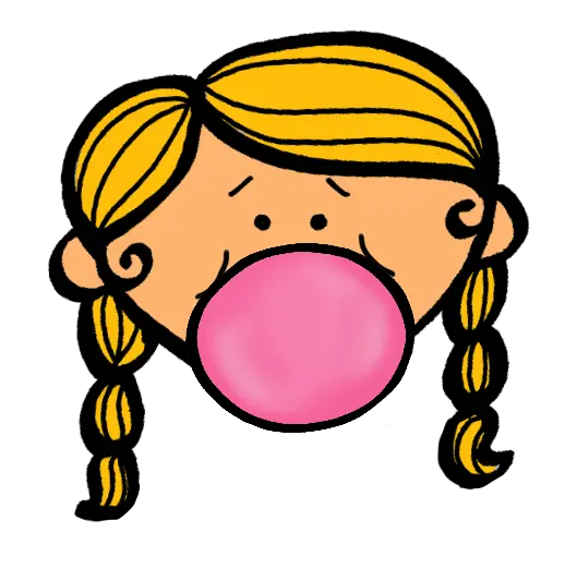 Girl Blowing Bubble Gum Clipart Icky Sticky Bubble Gum Png Bubble Gum Png