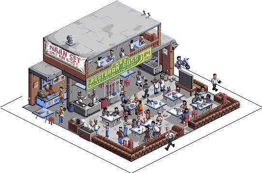 Mamak Stall Icon Pixel Art Buddy Building Sets Png Buddy Icon Avatar