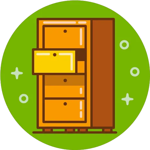 Chest Drawer Furniture Keep Save Stock Png Icon