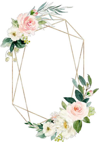 Blush Gold Floral Wedding Invitation Floral Geometric Wedding Invitations Png Wedding Invitation Png png