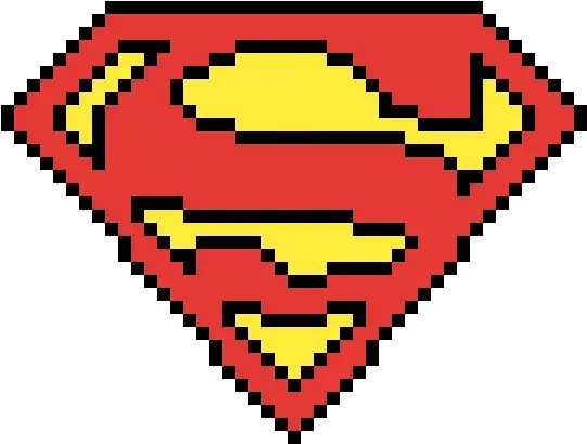 Pixilart Minecraft Pixel Art Superman Png Superman Logo Images