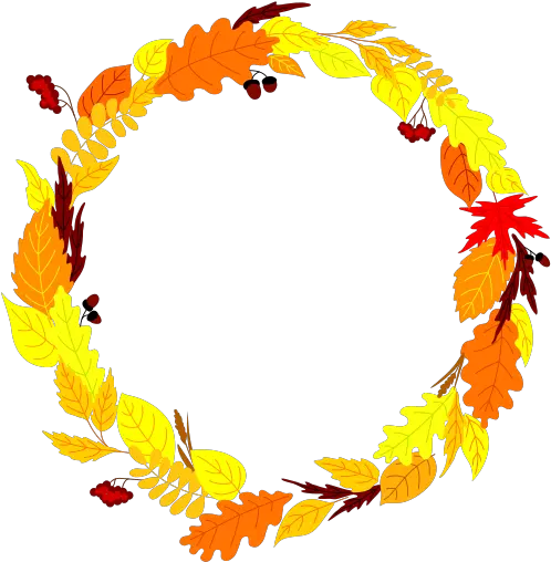 Autumn Leaf Frame Png Fall Leaves Circle Clip Art Fall Frame Png