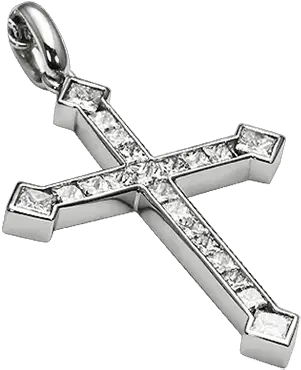 Platinum Cross Pendant 3ps098 Locket Png Cross Necklace Png
