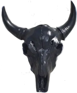 Sh Black Cow Skull Solid Png Cow Skull Png