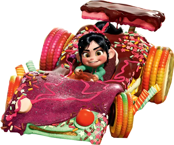 Library Of Vanellope Von Schweetz Car Vector Royalty Free Ralph Png Wreck It Ralph Transparent