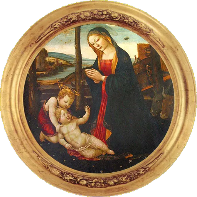 Unidentified Florence Objects The Florentine Domenico Ghirlandaio Madonna With Saint Giovannino Png Ufo Transparent Background
