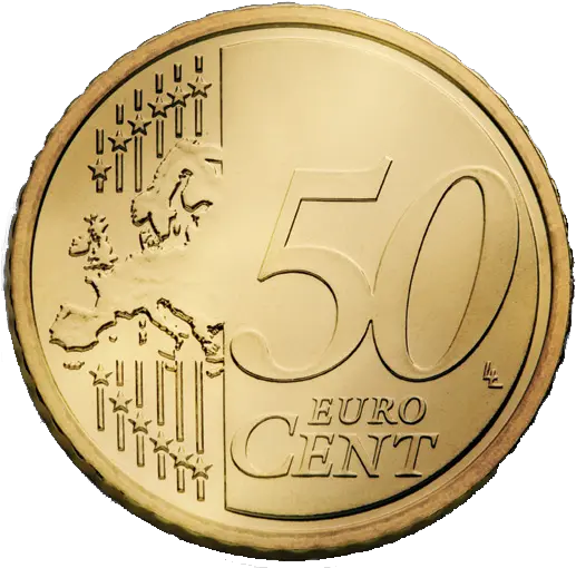 0 50 Euro Cent Transparent Png Image 50 Cent Coin Png Cent Png