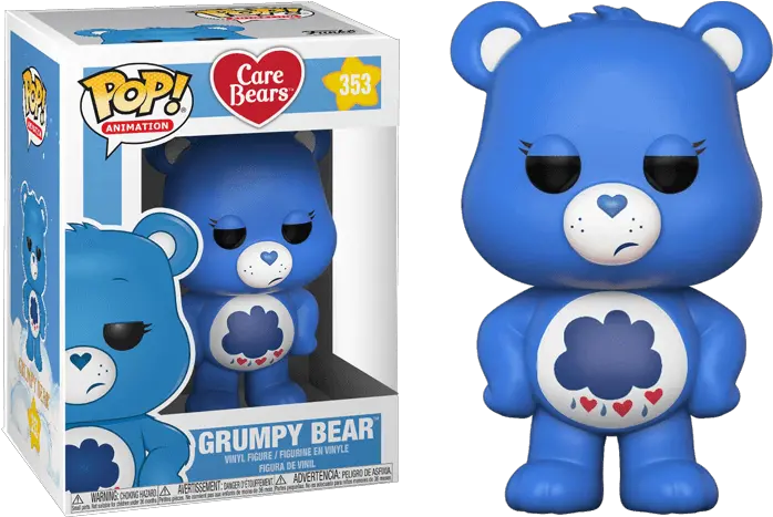 Download Grumpy Bear Funko Care Bear Grumpy Png Image With Care Bear Pop Figures Grumpy Png