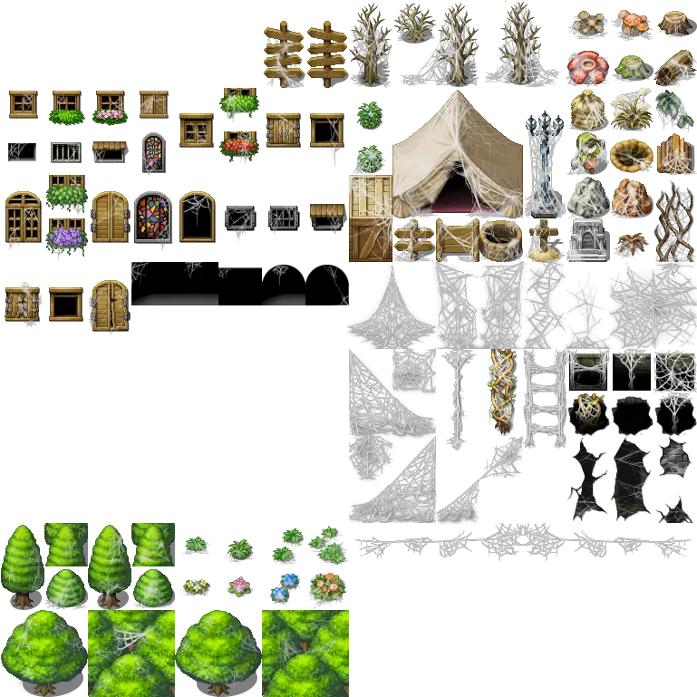 Open Rpg Maker Rpg Maker Tileset Outside Png Rpg Maker Mv Icon Sheet