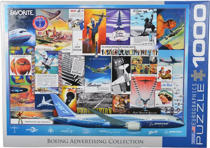 Boeing Advertising Collection 1000 Piece Puzzle Eurographics Boeing Vintage Ads Collection Puzzle Png Boeing Png