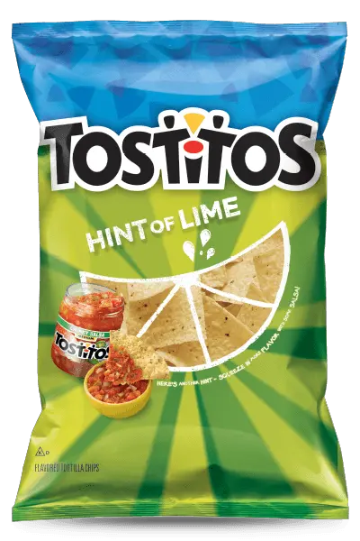 Download Hd Tostitos Hint Of Lime Flavored Tortilla Chips Tostitos Original Png Lime Transparent Background