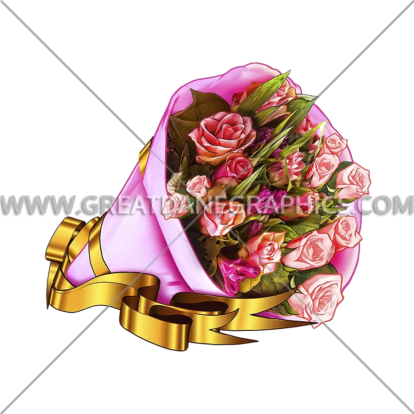 Bouquet Of Roses Production Ready Artwork For T Shirt Printing Lovely Png Bouquet Of Roses Png