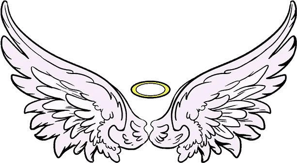 Crown Clipart Angel Angel Wings Drawing Simple Png Baby Angel Wings Drawing Angel Halo Transparent Background