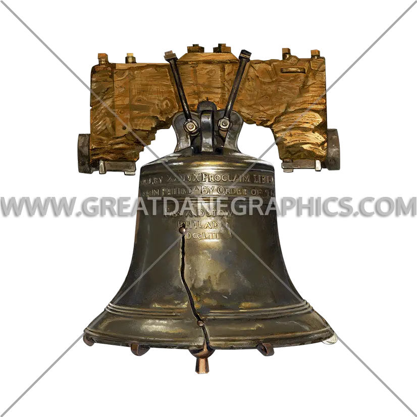 Realistic Liberty Bell Production Ready Artwork For T Liberty Bell Stamp Png Bell Transparent