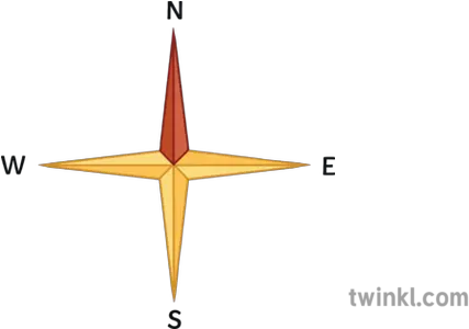 Compass Rose 4 Point Geography Direction Secondary 4 Point Compass Rose Png Compass Rose Png