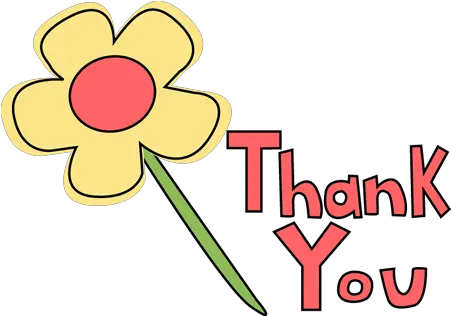 32 Thank You Flower Give Thanks Clip Art Clipartlook Thank You Card Clipart Png Give Thanks Png