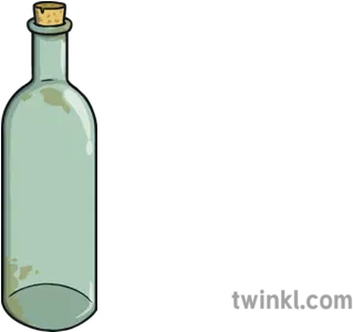 Empty Bottle Illustration Twinkl Cylinder Png Glass Bottle Png