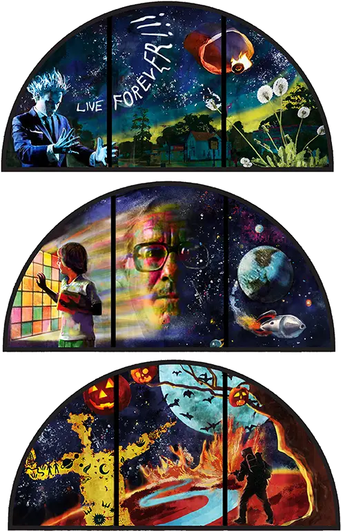 South Pasadena Library Will Honor Ray Pasadena Library Stained Glass Png Ray Bradbury An American Icon