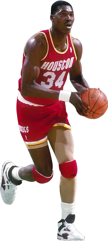 Player Houston Rockets Png Image Hakeem Olajuwon Transparent Background Houston Rockets Png