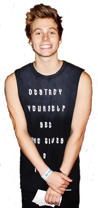 5sos Luke Hemmings Tattoos Transparent Destroy Yourself See Who Gives Shirt Png Luke Harper Png