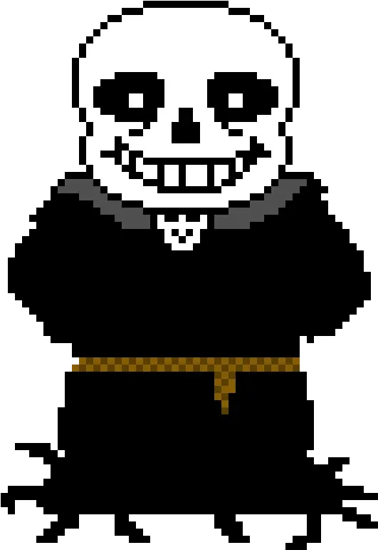 Reaper Sans Unhood Pixel Art Maker Sans Colored Battle Sprite Png Reaper Transparent