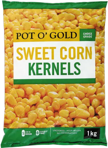 Pot Ou0027 Gold Frozen Sweet Corn Kernels 1kg Chickpea Png Corn Transparent