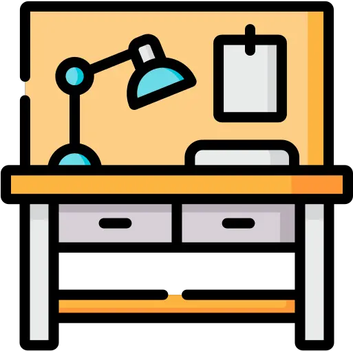 Work Table Free Furniture And Household Icons Ball On Chair Outline Png Table Work Icon