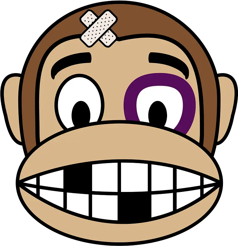 Battered Monkey Emoji Clipart Monkey Laughing Emoji Png Monkey Emoji Png