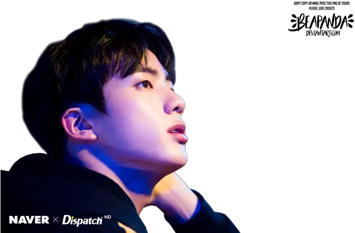 Download Hd Bts Jin And Kpop Image Bts Naver X Dispatch Jin Love Yourself Her Png Bts Love Yourself Logo