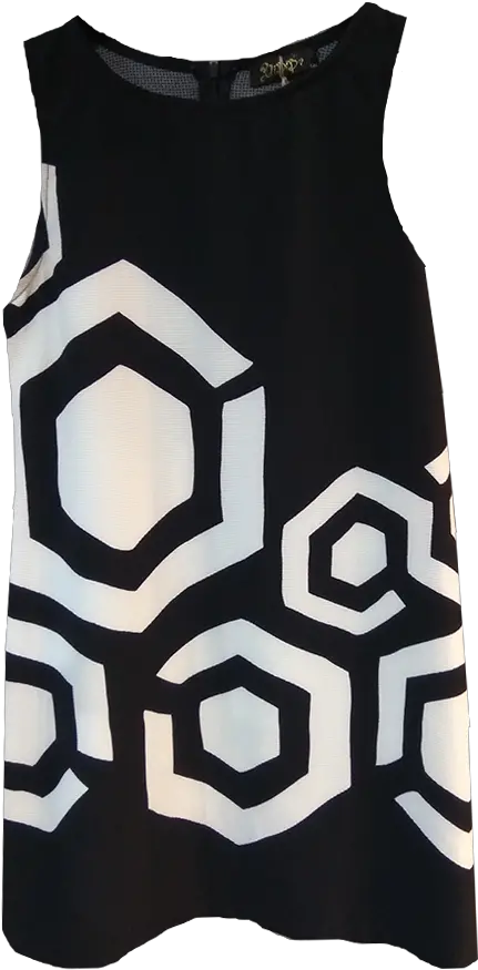 Short Dress With Geometric Patterns Primadonnacomgr Sleeveless Png Geometric Patterns Png
