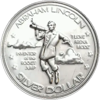Rare Coin Of Abraham Lincoln The Inventor Stairs R Abraham Lincoln Invented The Rocket Jump Png Abraham Lincoln Icon