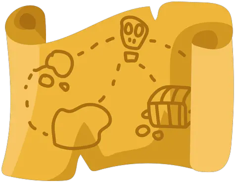 Treasure Map Beige Flat Illustration Mapa Del Tesoro Png Treasure Map Png