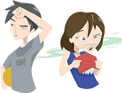 Bothered By Body Odour Say No To Bo Faze Body Odor Animated Girls Png Sweat Png