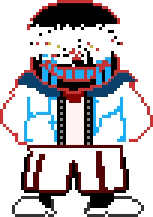 Corrupted Errortale Sans Sprite Clipart Full Size Family Pizza Png Sans Transparent Background