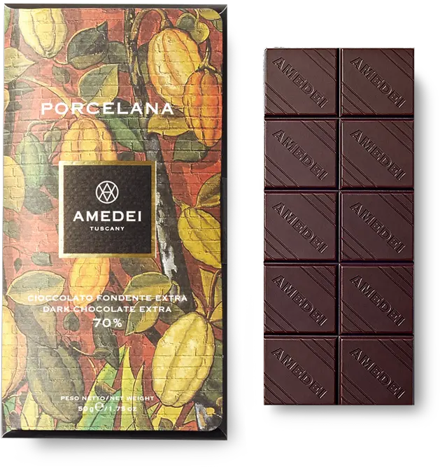 Amedei Porcelana 70 Dark Chocolate Bar World Wide Png