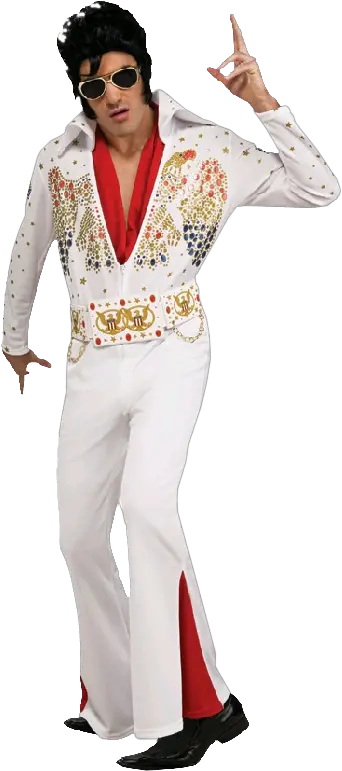 Download Hd Elvis Presley White Elvis Halloween Costume Png Elvis Png