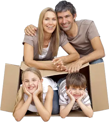 Download Hd Slide Residential Moving Happy Family House Png Moving Png