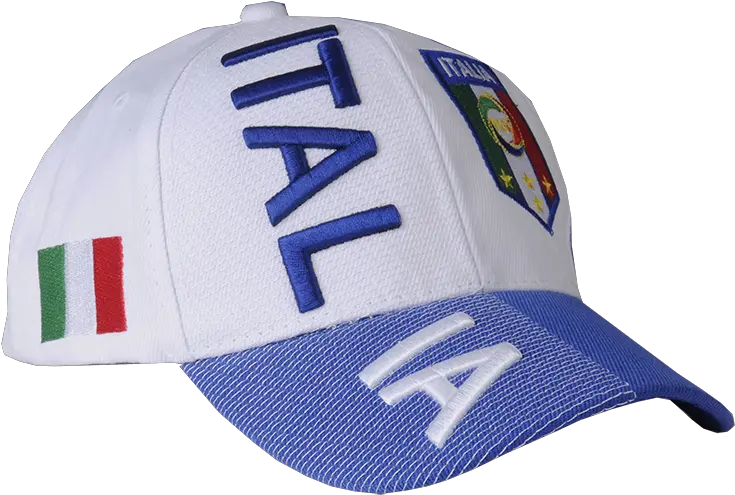 Download Hd White Italia 3d Embroidery Hat Baseball Cap Italia Hat Transparent Png Yankees Hat Png