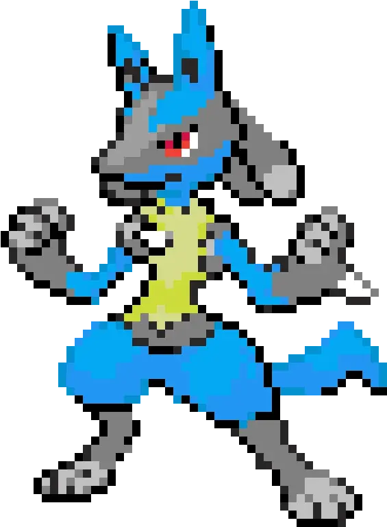 Lucario Pokemon Pixel Art Pixel Art Pokemon Png Lucario Png