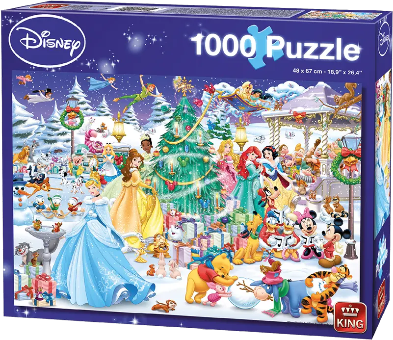 Disney 1000pcs Winter Wonderland King International 1000 Piece Disney Christmas Puzzle Png Winter Wonderland Png