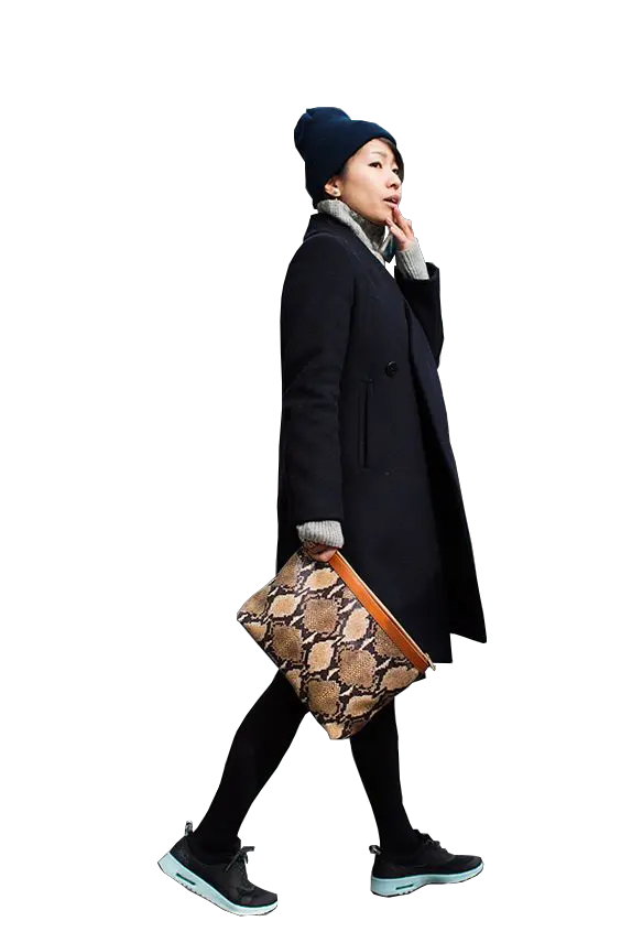 Asian Bag Lady People Walking Png Asian People Cut Out People Walking Png png