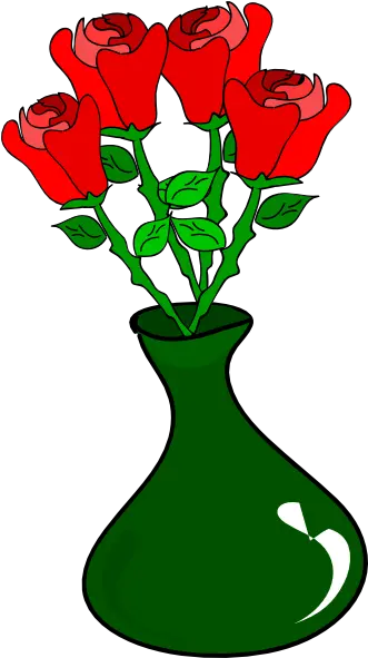Vase Of Roses Png Clip Arts For Web Clip Arts Free Png Rose In A Vase Clipart Rose Clipart Png